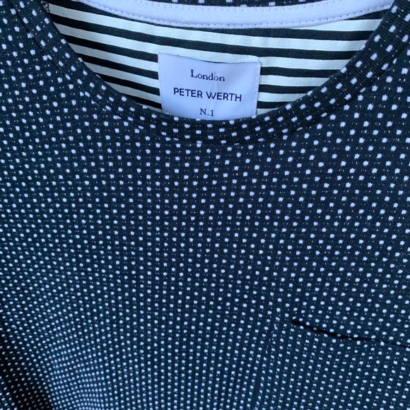 Peter Werth London BRIDGER T-SHIRT -Dark  NAVY Medium - Picture 4 of 10